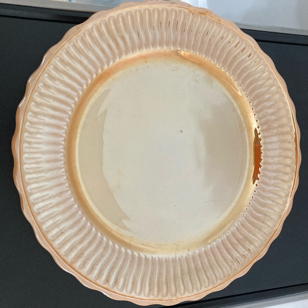 Vintage Fire King Peach Orange Plate